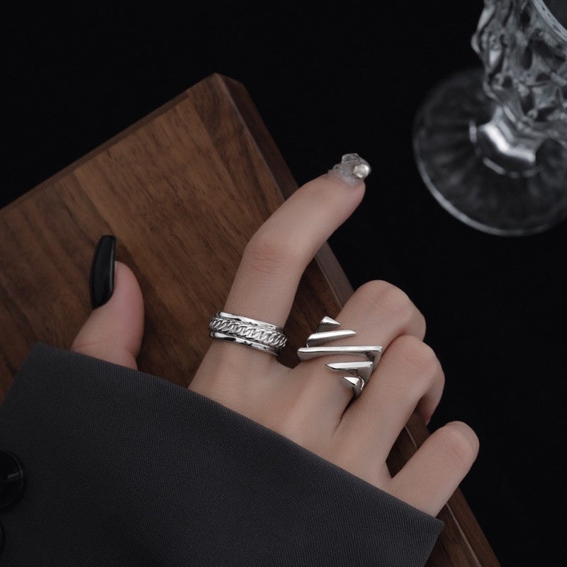 Women's Simple Hollow Multi-layer Twill Ring