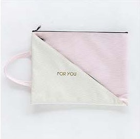 Student Double-layer Creative Test Paper Storage Bag Zipper Handbag Canvas Waterproof Information Bag