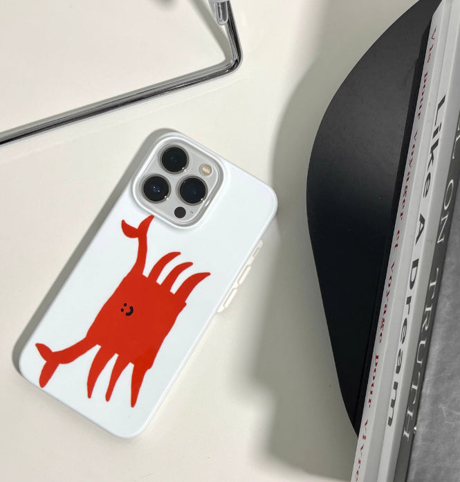 Cream Crab Whale Suitable Phone Case