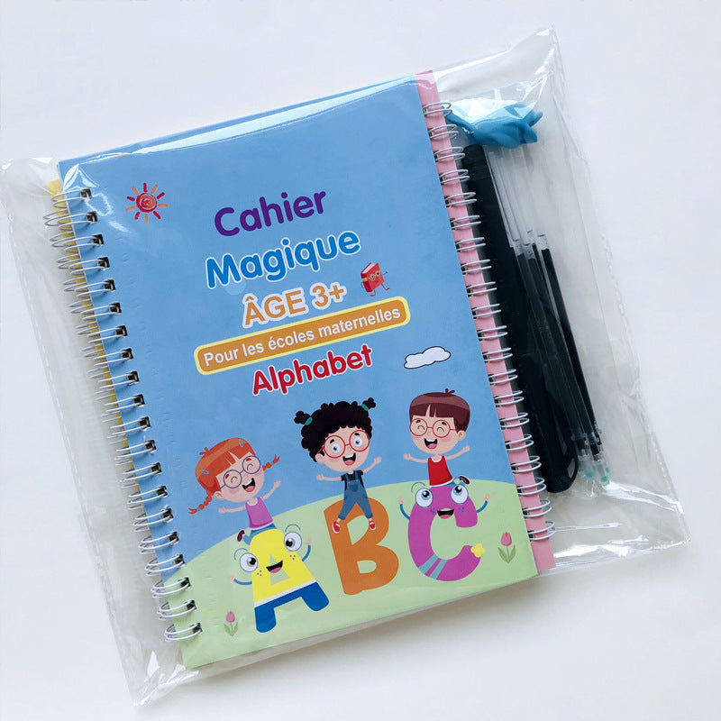 Children English French German Painting Magic English Training Book