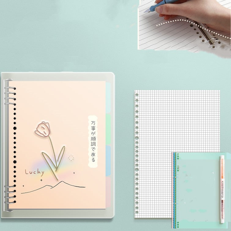 B5 No Scratch Loose-leaf Detachable Notebook Book For Students