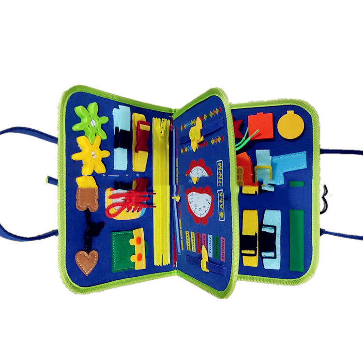 Busy Book, Busy Board for Kids, Dressing and Buttoning, Learning, Baby, Early Education, Preschool, Sensory Learning Toy