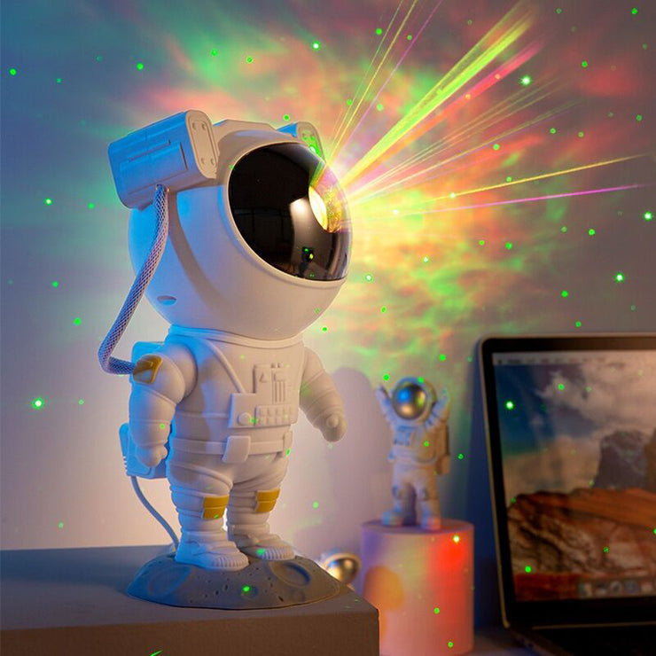 Kreative Astronaut Galaxy Starry Sky Projektor Nachtlicht USB Atmosphäre Schlafzimmer Tischlampe