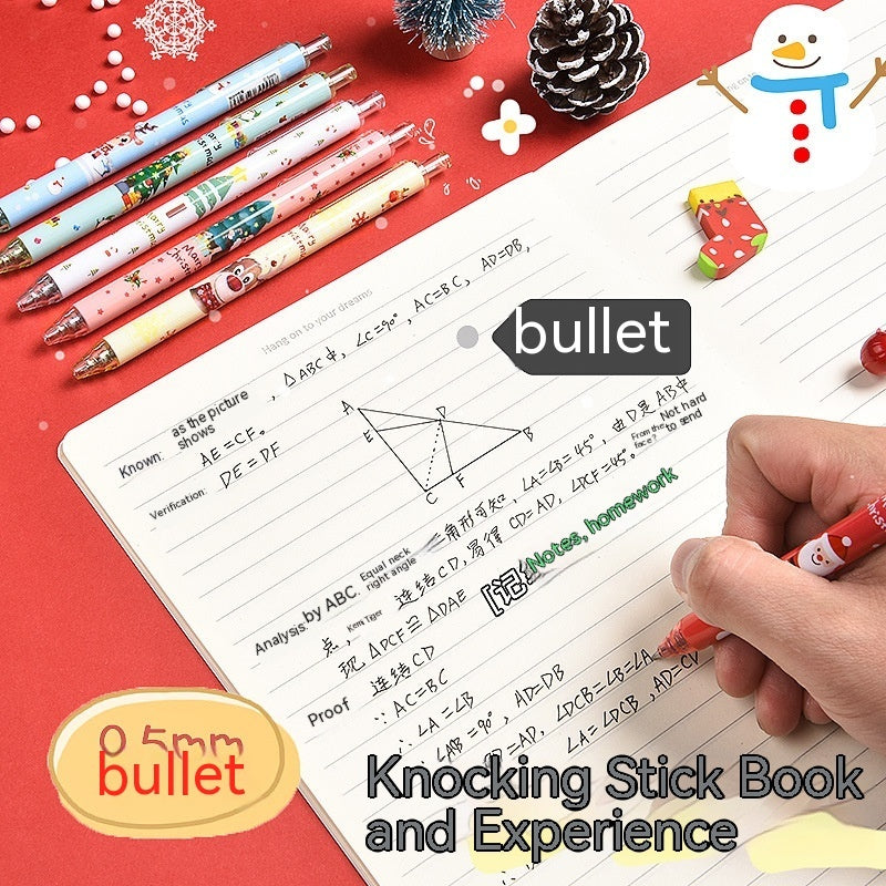 Christmas Reward Gift Press Gel Pen Ball Pen Signature Pen