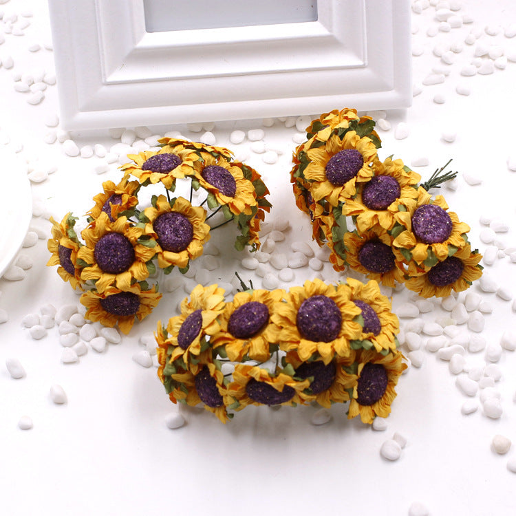 Wedding Candy Box Accessories Small Sunflower Bouquet