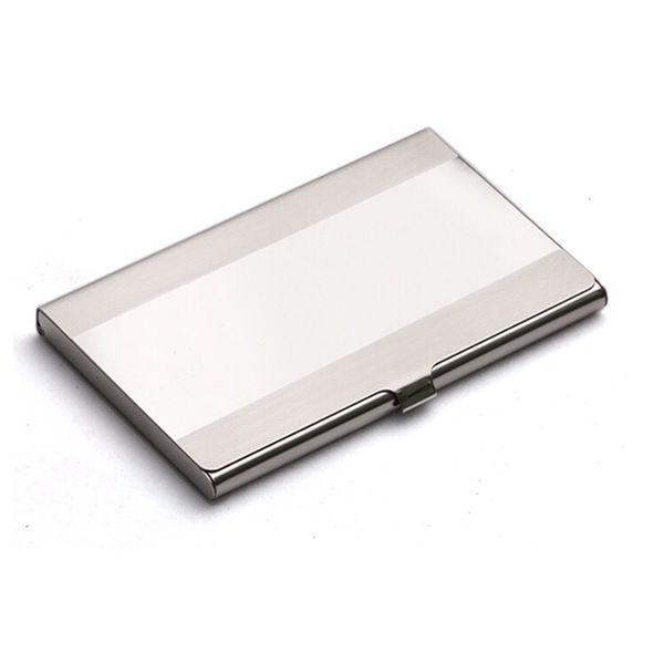 304 stainless steel business card holder with laser sculpture