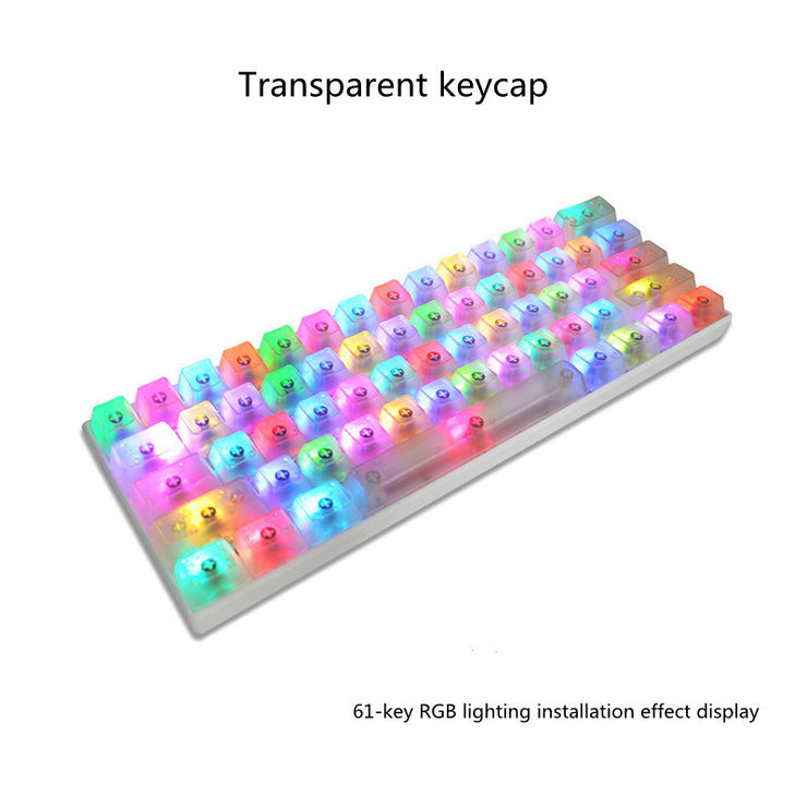 Transparente Tastenkappen Farbe Persönlichkeit Durchscheinende Mechanische Tastatur