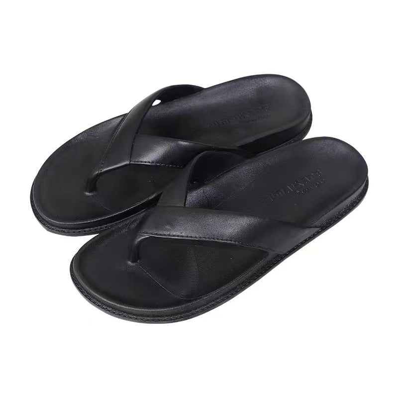 Flip-Flops Flat Slippers Male And Female Home Couple Outdoor Non-slip Beach Flip-flops