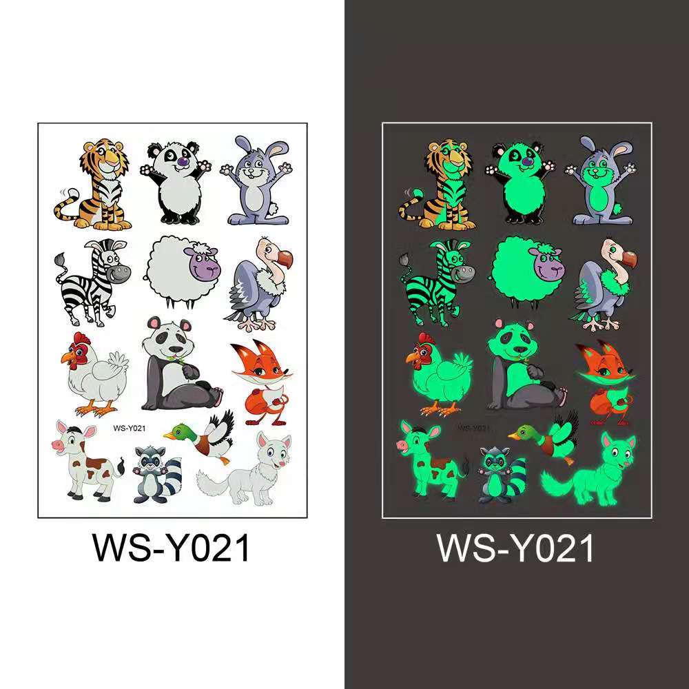 Kids waterproof temporary tattoo sticker cute dinosaur unicorn