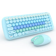 Rosa Mini süße Cartoon kabellose Tastatur und Maus Set