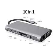 USB Typ C zu HDMI 10in 1 Erweiterung USB-Dock