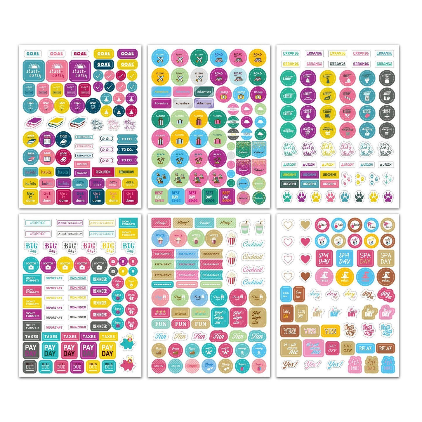 Plan Decoration Note Stickers Creative Planning Stickers 