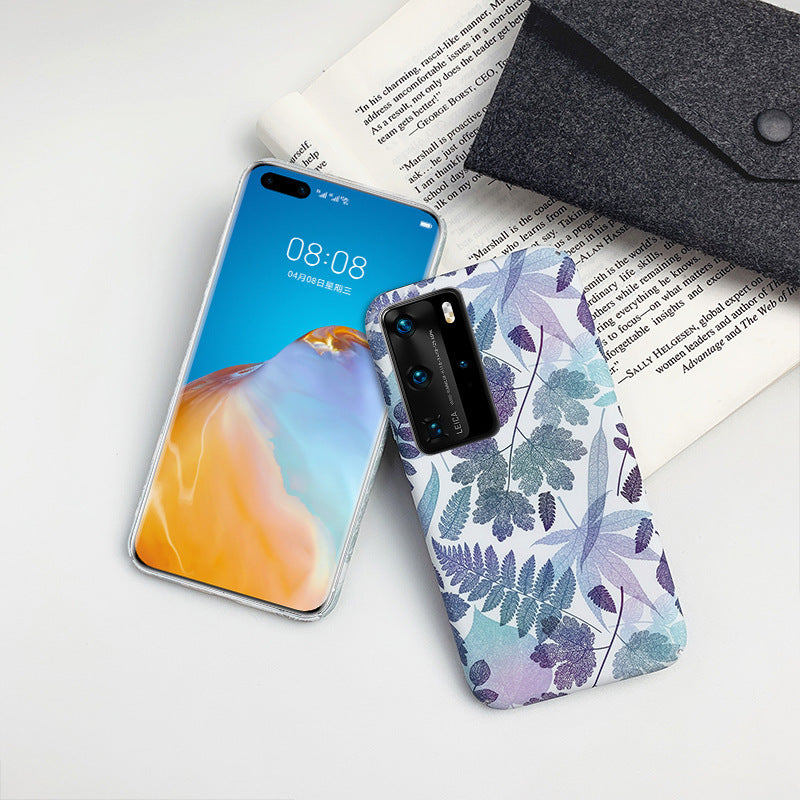 Simple leaf phone case