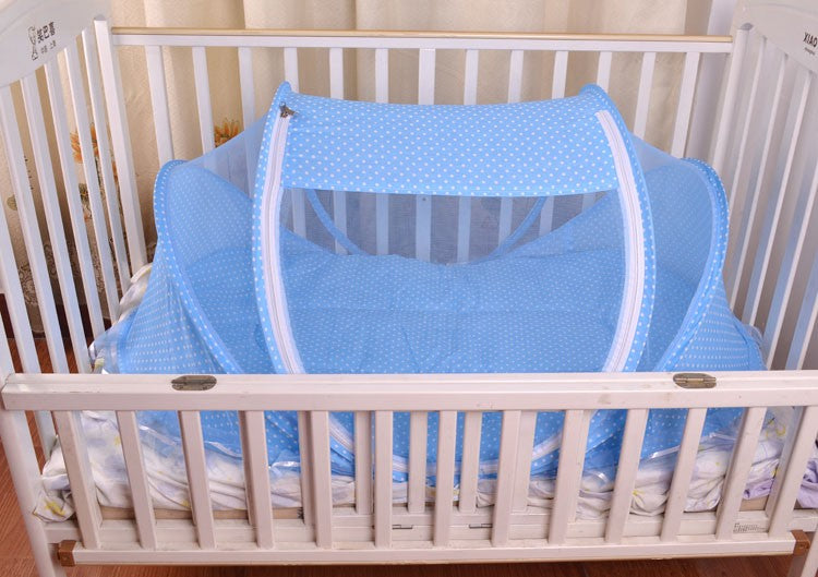 Foldable Baby Bed Net with Pillow Net, 2-Piece Set