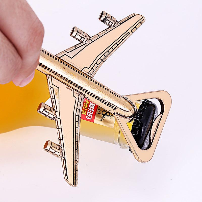 bottle opener airplane shape