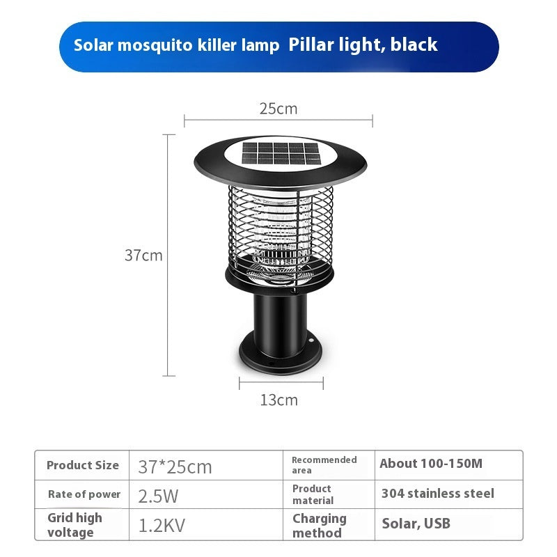 Waterproof Solar Mosquito Lamp Outdoor Household Mosquito Lamp