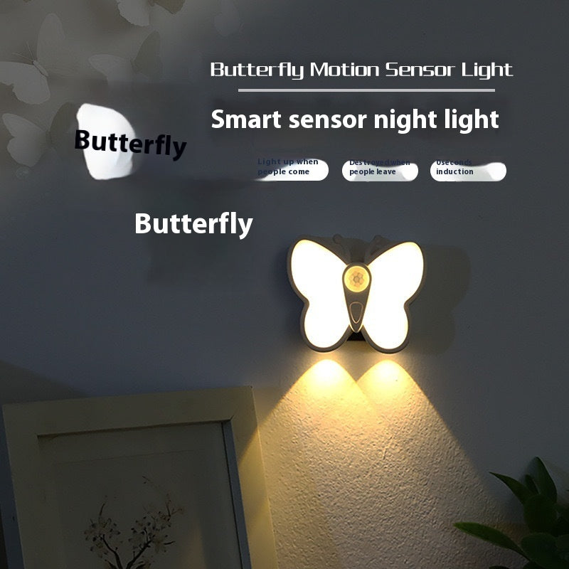 Intelligent magnetic LED light for human body, small induction night lamp