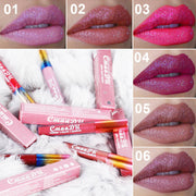 Symphony – glänzender, matter Lipgloss-Lippenstift aus Metall