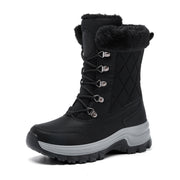 Damen Winter mode High-Top Warme Fleece-gefütterte dicke und bequeme Schnees tiefel