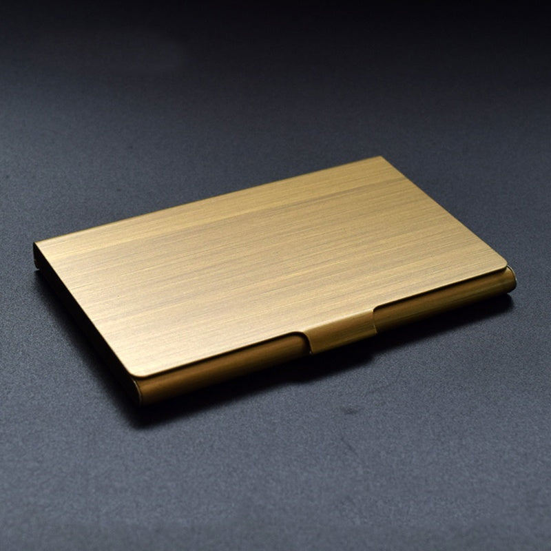 business card holder made of metal and titanium