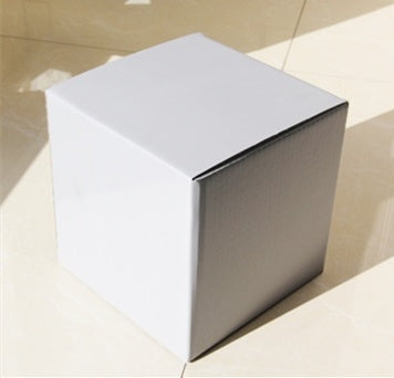 Square black and white gray packaging box carton