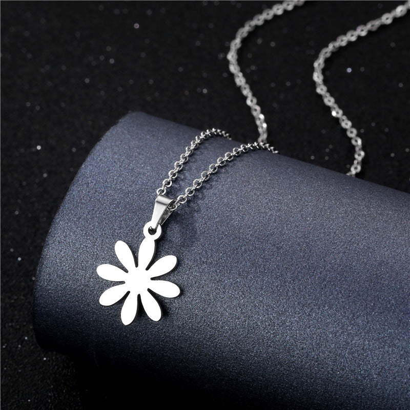 Geometric Necklace Simple Hollow Stainless Steel Cutting