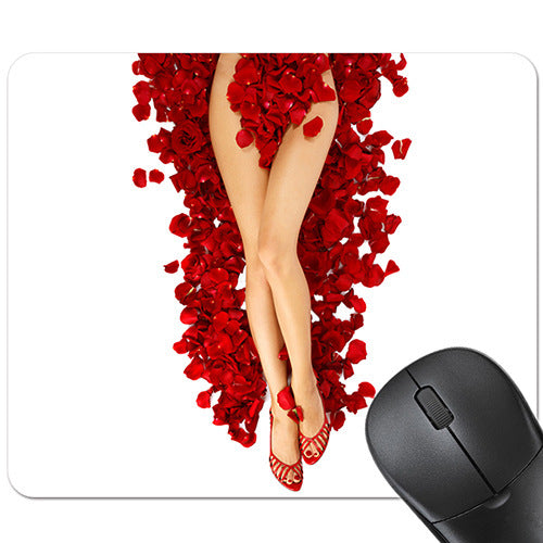 Sexy red lips rubber non-slip mouse pad table mat game mat