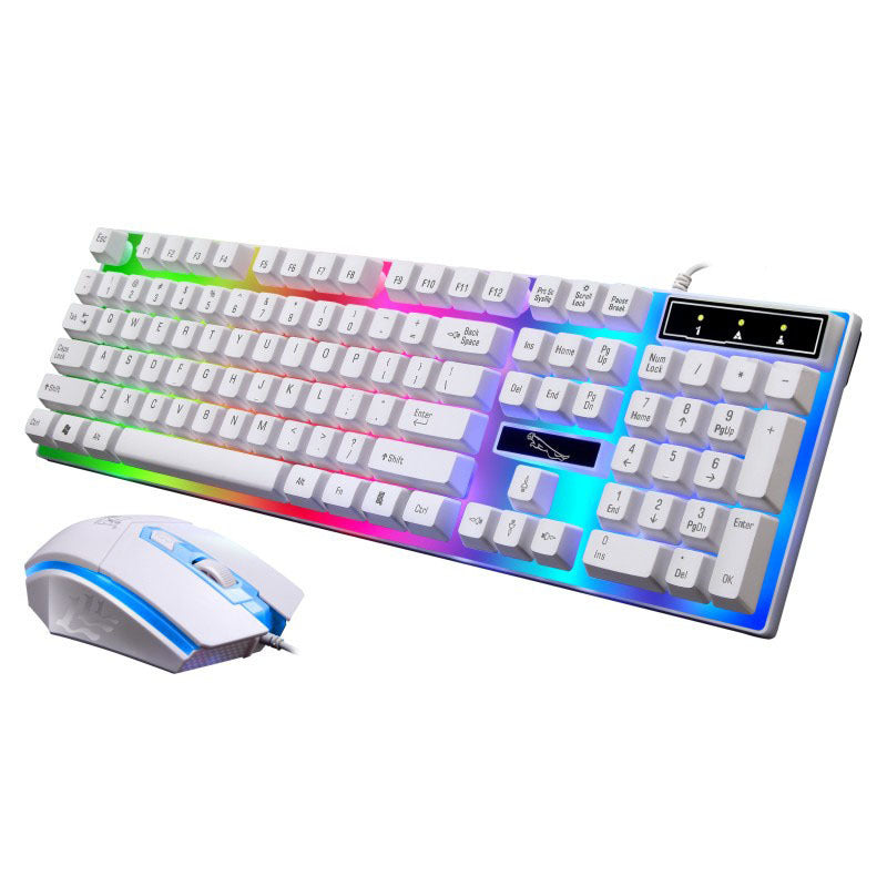 G21 wired U + U mouse and keyboard set illuminated