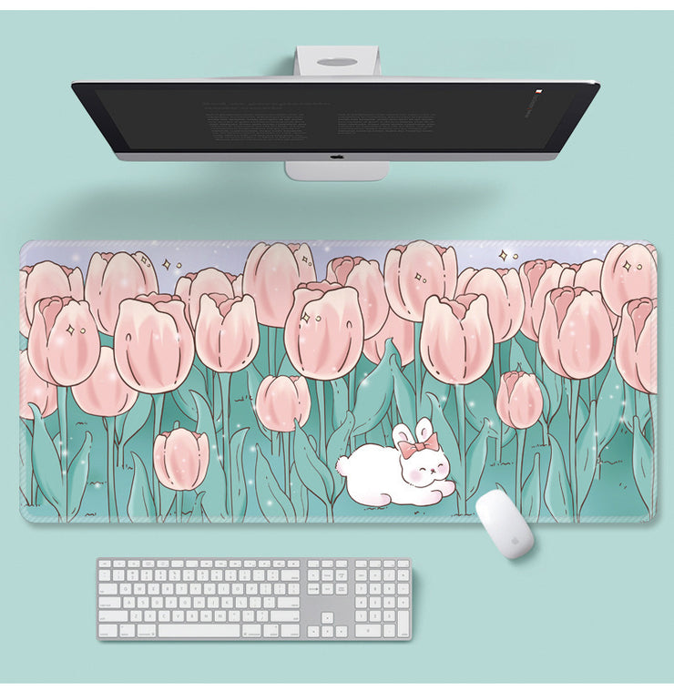 Blumen-Mauspad, supersüßes Cartoon-Laptop-Tastaturpad