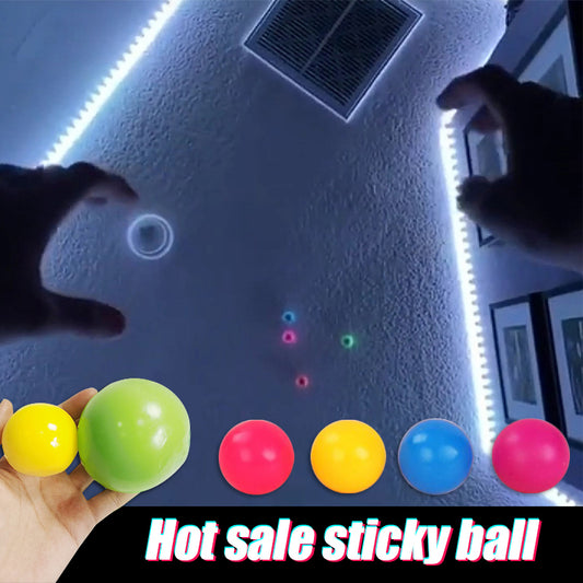 Stick Wall Ball Stress Relief Toy Sticky Squash Ball