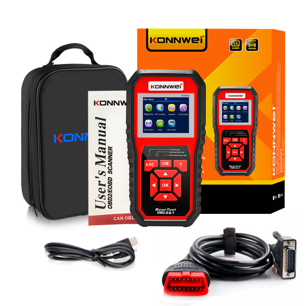 KW850 OBD2 CAN BUS Code Reader Car Engine Error