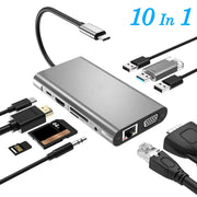 USB Typ C zu HDMI 10in 1 Erweiterung USB-Dock