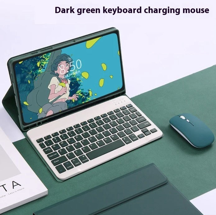 Bluetooth Keyboard Mouse Leather Case Protective Shell