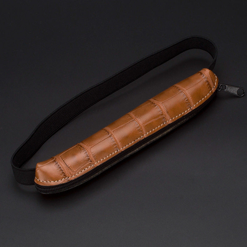 Easy To Carry PU Leather Office Pencil Case 