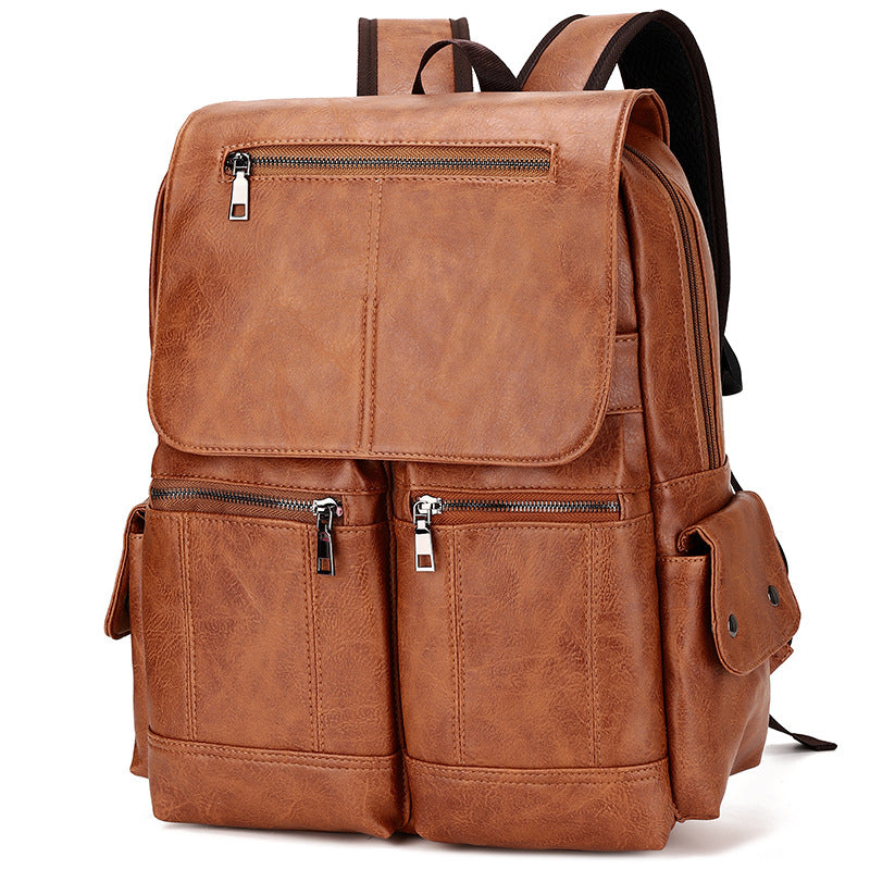 Herren Computertasche Vintage Canvas Rucksack