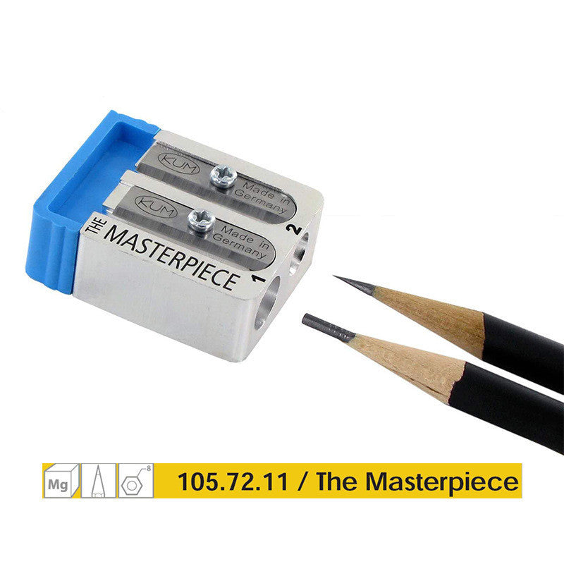 Segmented magnesium metal pencil sharpener