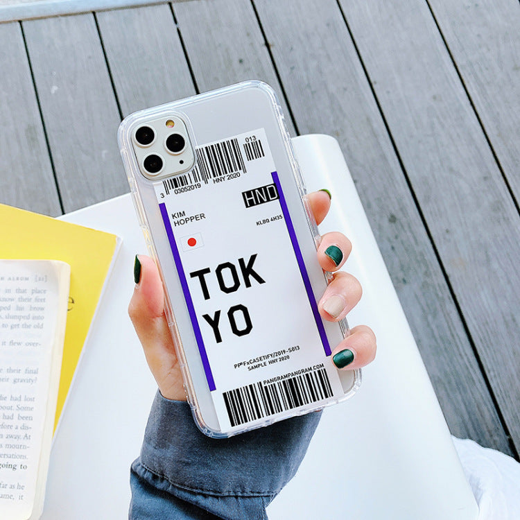 Compatible with Apple, transparent soft TPU phone case