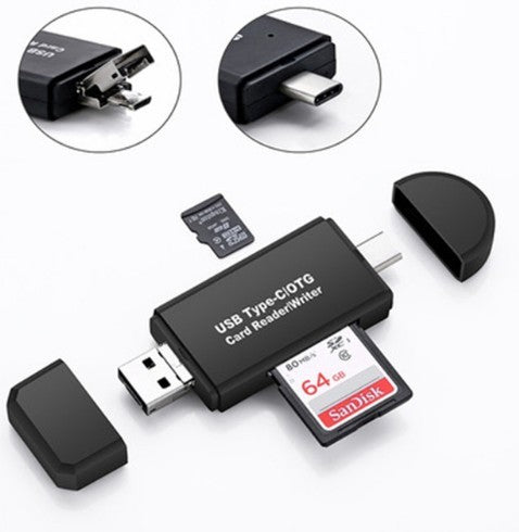 Micro USB/SD/TF/USB 4 In 1 OTG Card Reader Adapter for Android Phone Tablet PC