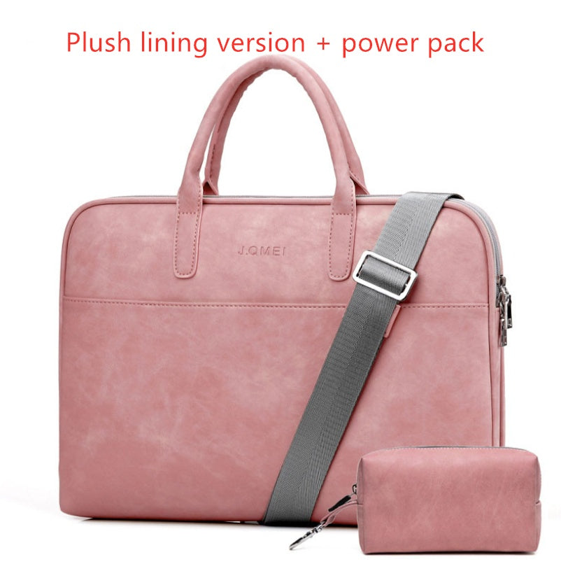 Faux Leder Laptoptasche für Frauen