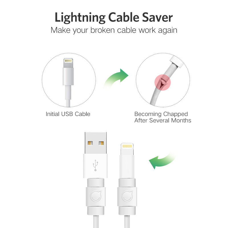 Compatible with Apple, ugreen Cable Protector For iPhone Charger Protection Cord USB Cable Saver Bite USB Cable Chompers For iPhone Cable Protector