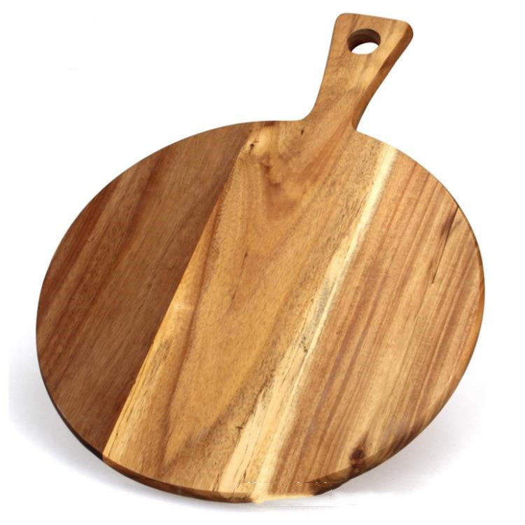 Handcrafted Round Acacia Wood Chopping Pizza Board