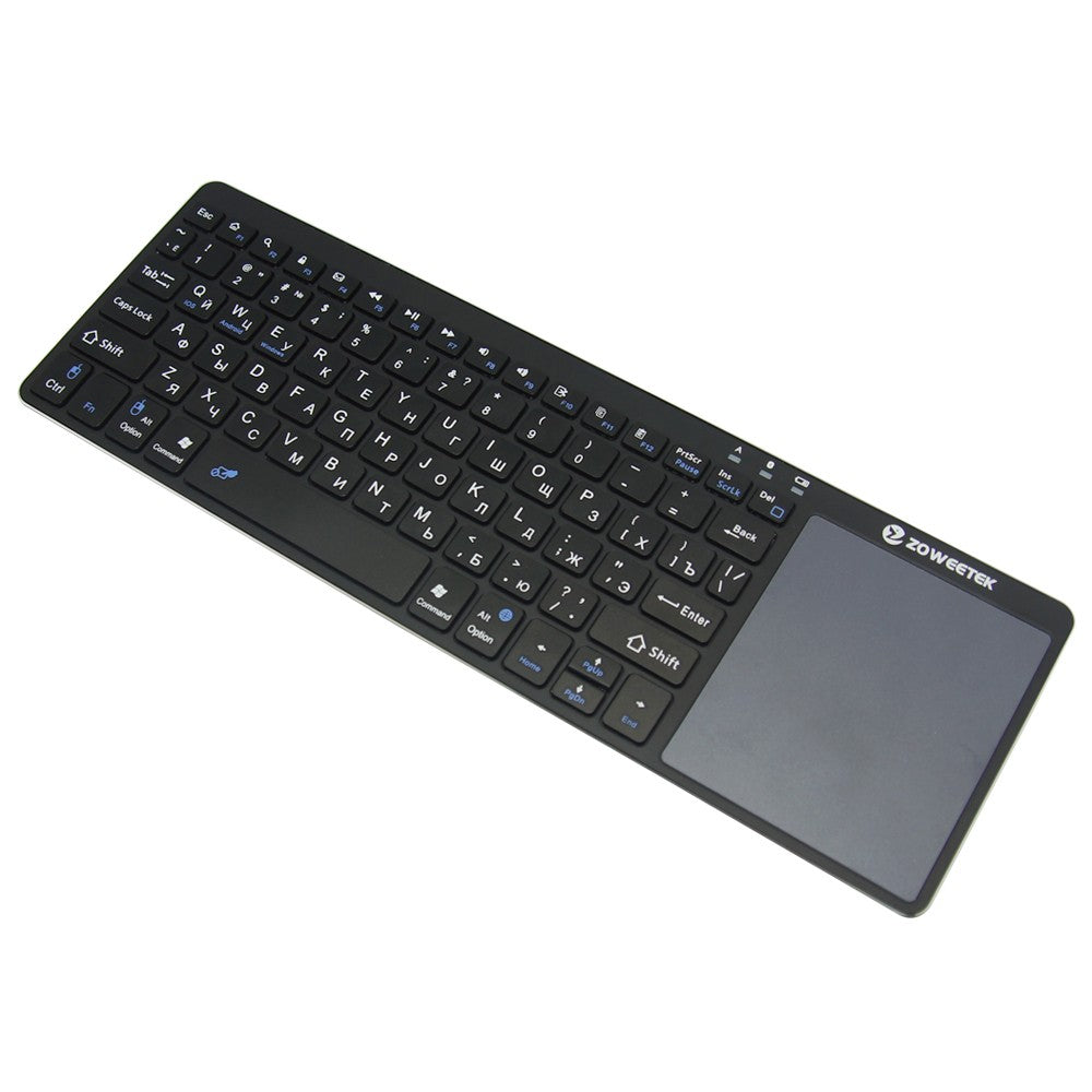 Mini Wireless Bluetooth Keyboard Russian English Spanish Touchpad For Smart TV Box PC Android Phone Pad