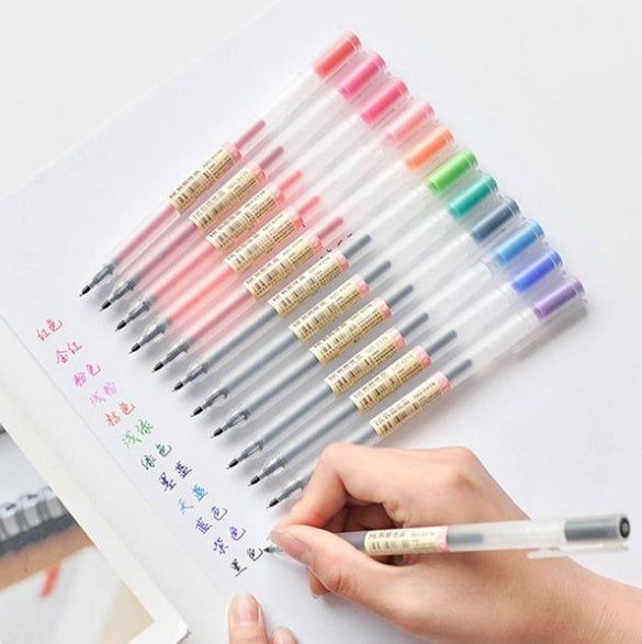 Muji gel pen set 12-piece