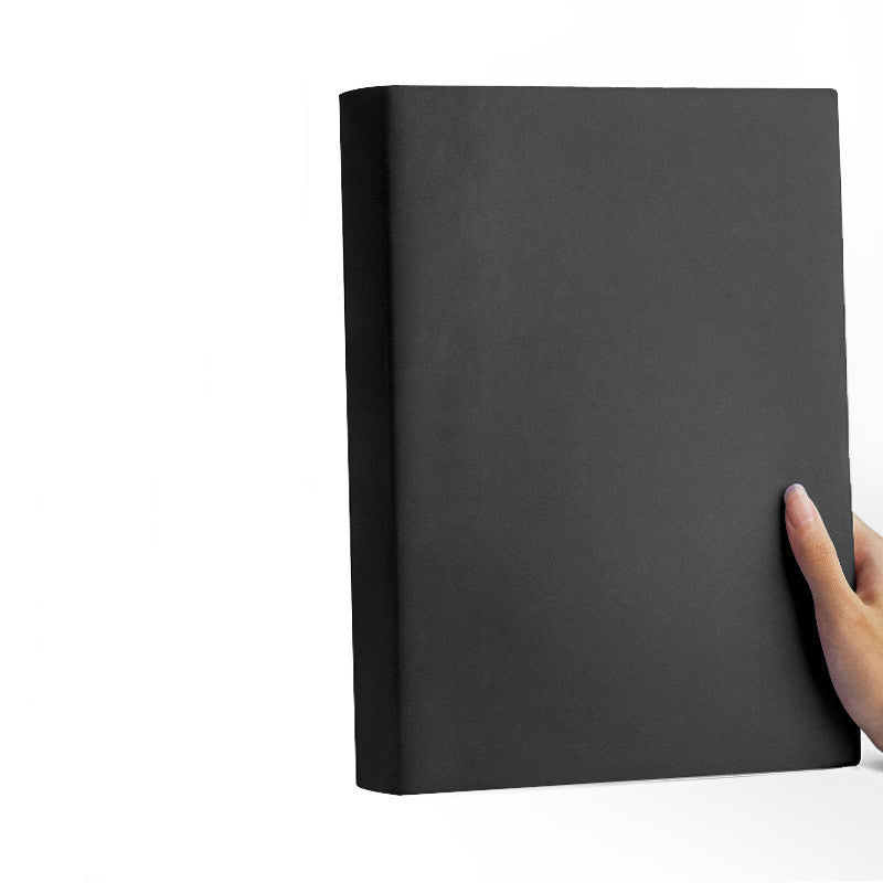 Notebook, thickened, soft leather, blank