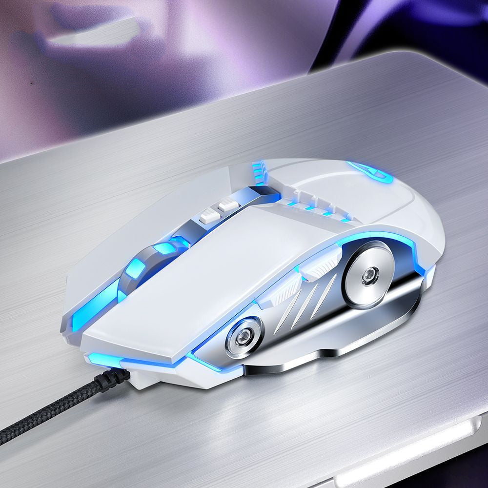 Optical gaming mouse with USB light