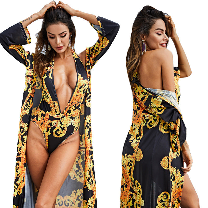 Printed Bikini Coat