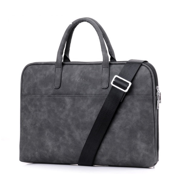 Faux Leather Laptop Bag for Women