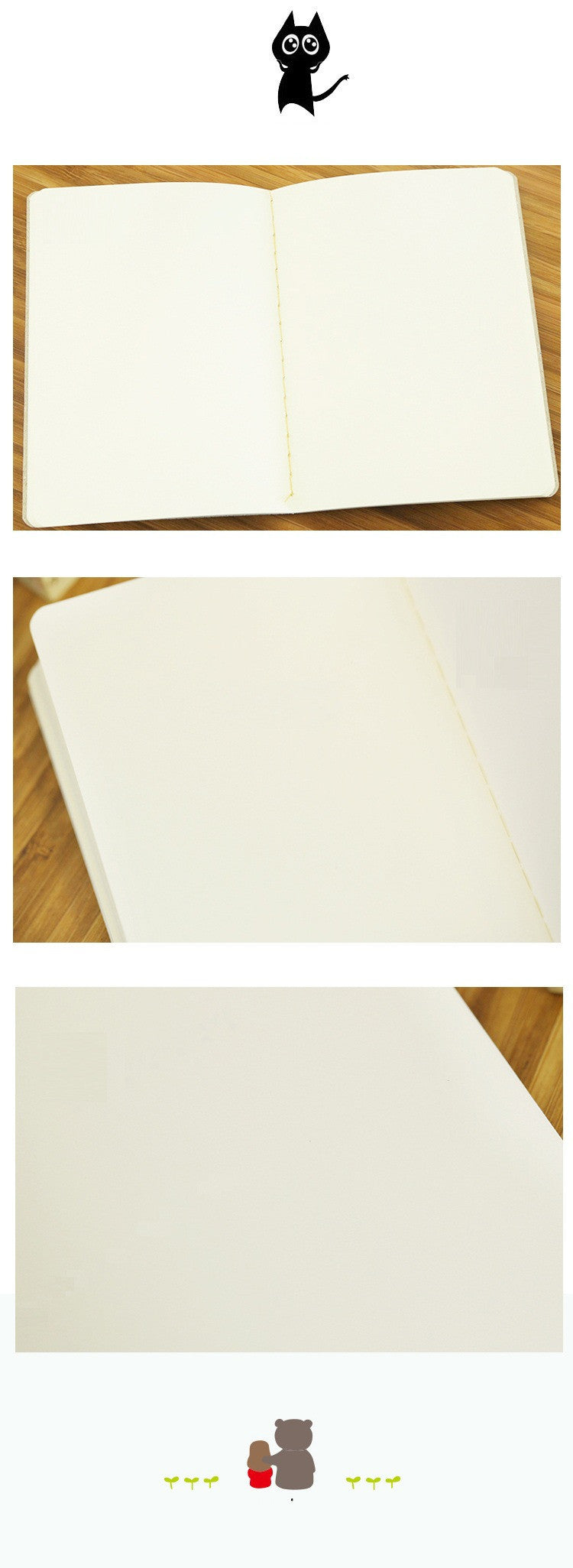 Retro Plain Blank Solid Color Graffiti Book