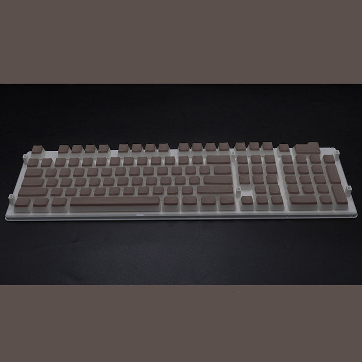 Pudding 108 Tasten Double Skin Pudding Cream PBT104 Zweifarbige Mechanische Tastatur Durchscheinende Tastenkappe