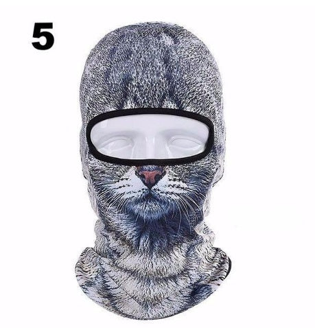 3D Katzen Winter Outdoor Maske